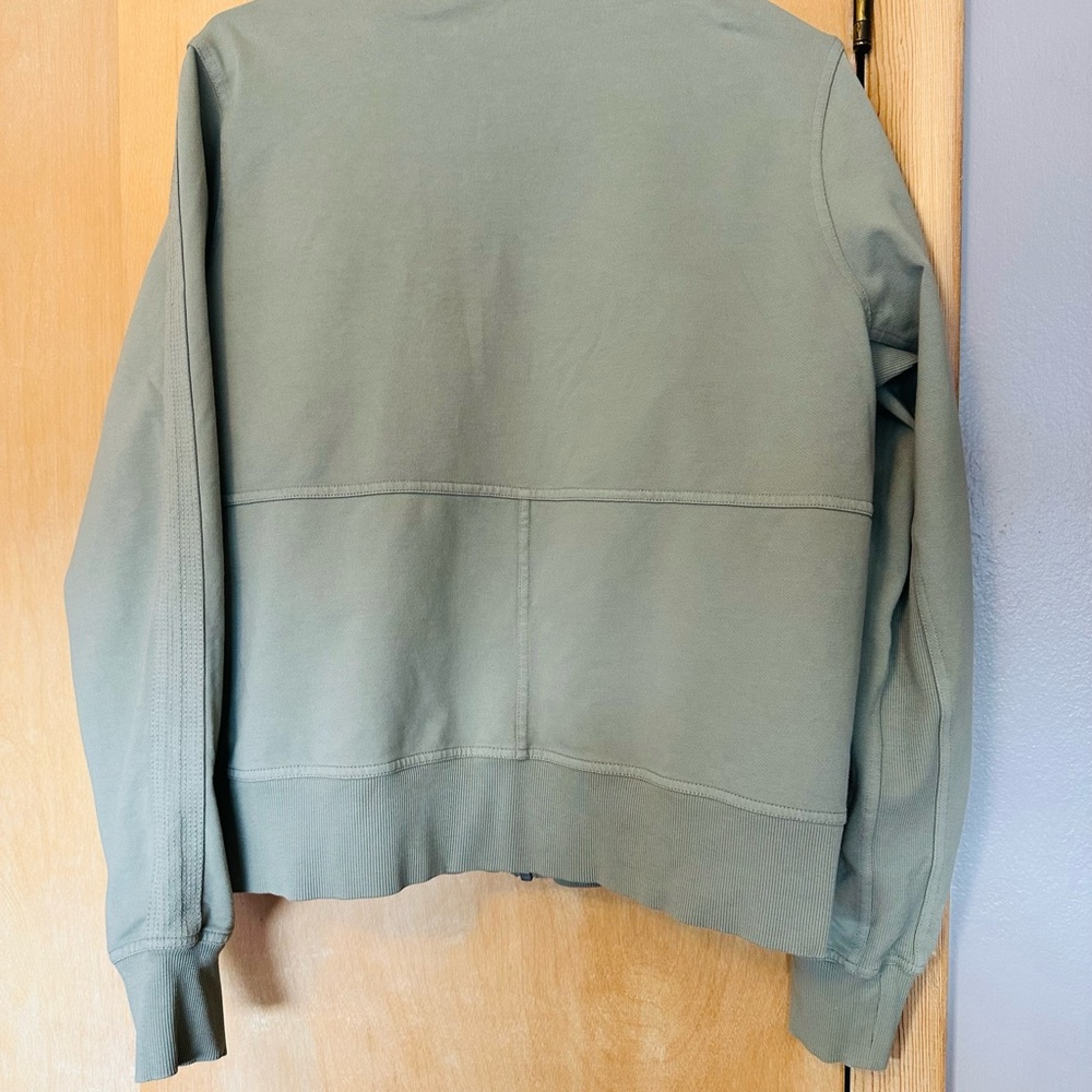 Athleta Sage Green Ribbed Jacket - Picture 2 of 3